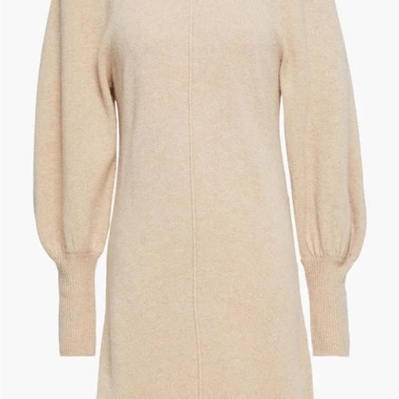 Ba&sh Beige Nancy Wool and Yak Blend Mini Dress Size XS - Picture 4 of 11